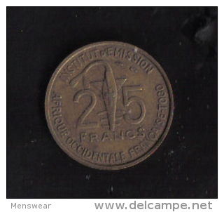 FRANCE WEST AFRICA 25 FRANCS 1957 RARE - Other & Unclassified