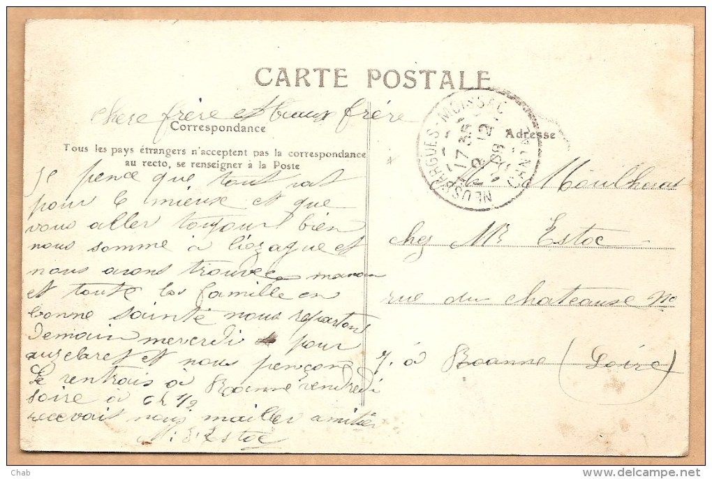 LE LIORAN SOUS LA NEIGE - CANTAL -- 470 - La Gare - Voyagée 1908 - Other & Unclassified