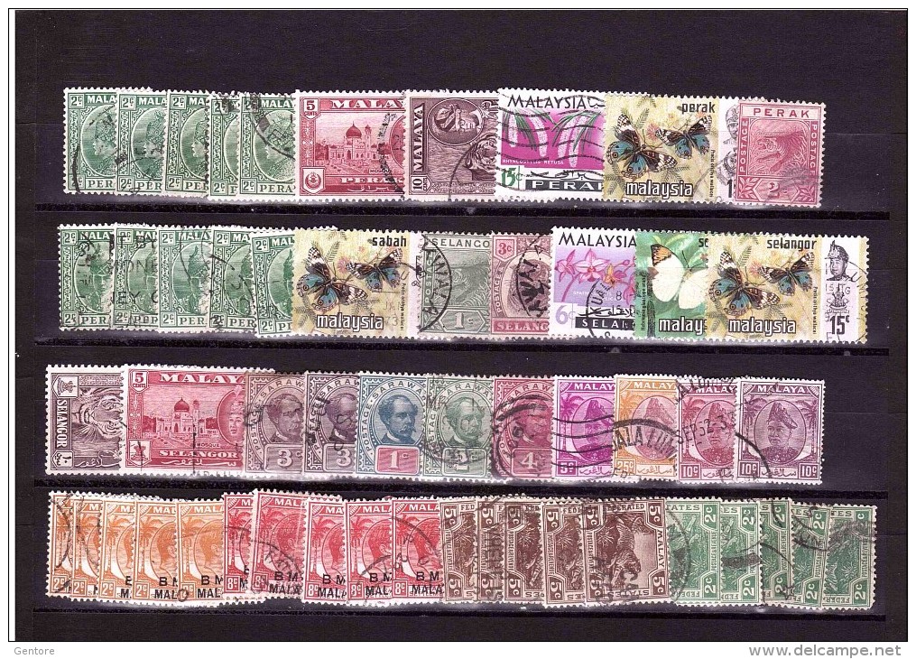 MALAYSIA 1900-1970 Small Lot Of Fine Used Of The Period - Malaysia (1964-...)