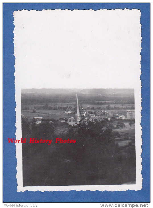 Photo Ancienne - COUCY Le CHATEAU - La Route Prise Du Château - 1936 - Aisne - Guerre, Militaire