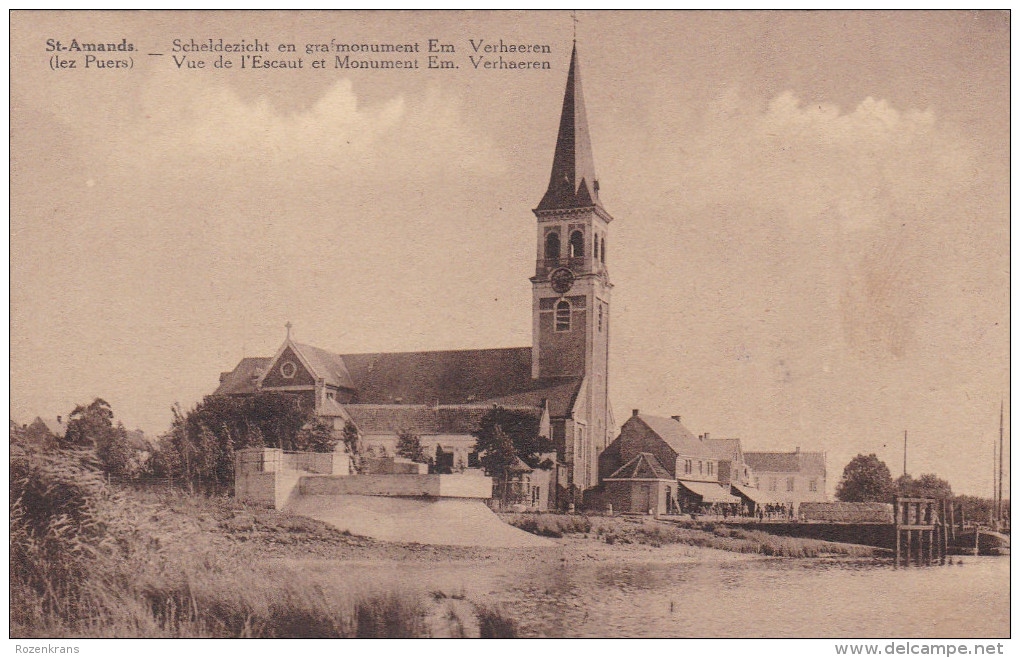 Scheldezicht En Grafmonument Emile Verhaeren Sint-Amands St-Amands St.-Amands Puers Puurs - Sint-Amands