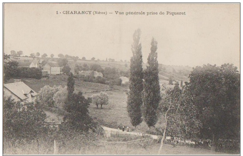 CPA 58 CHARANCY SAINT AUBIN DES CHAUMES Vue Générale Lieu Dit Piqueret - Altri & Non Classificati