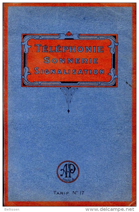 Catalogue Et Tarifs Manufacture D'appareils électriques PERNET Et PERRIN, Paris,1930 Téléphonie, Sonnerie, Signalisation - 1901-1940