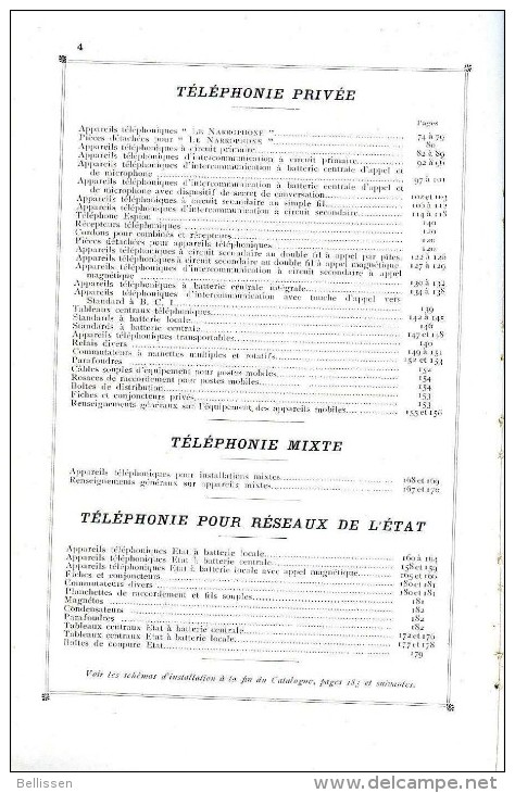 Catalogue Et Tarifs Manufacture D'appareils électriques PERNET Et PERRIN, Paris,1930 Téléphonie, Sonnerie, Signalisation - 1901-1940