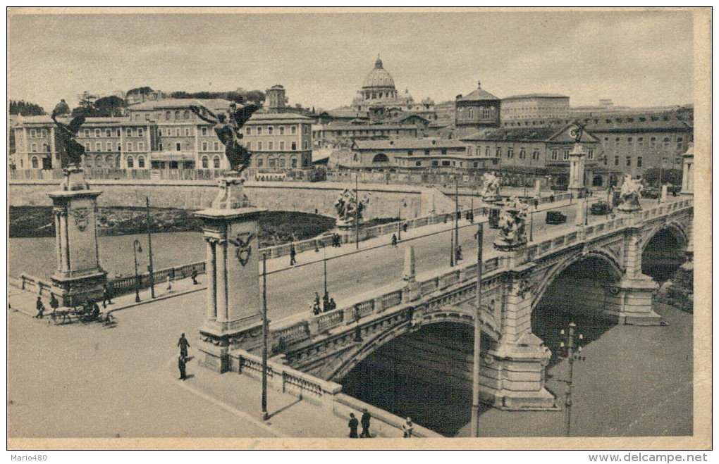 ROMA  PONTE  VITTORIO  EMANUELE  II       (VIAGGIATA) - Bruggen