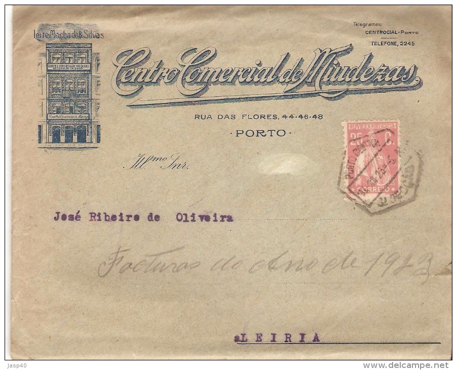 CARTA CIRCULADA EM PORTUGAL (COM DOCUMENTOS) - Covers & Documents