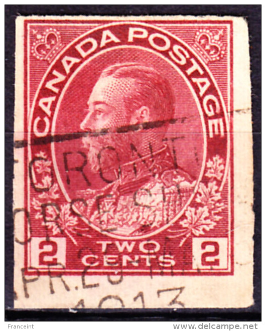 Canada Edward VII 2c Carmine Imperf Single Used. Scott 90a. - Unused Stamps