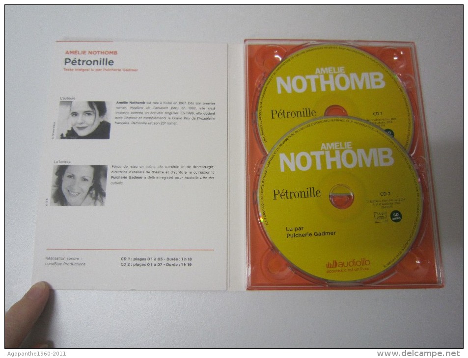 065 - AUDIOLIVRE   PÉTRONILLE   D’Amélie NOTHOMB - CD