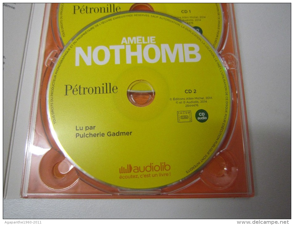 065 - AUDIOLIVRE   PÉTRONILLE   D’Amélie NOTHOMB - CD