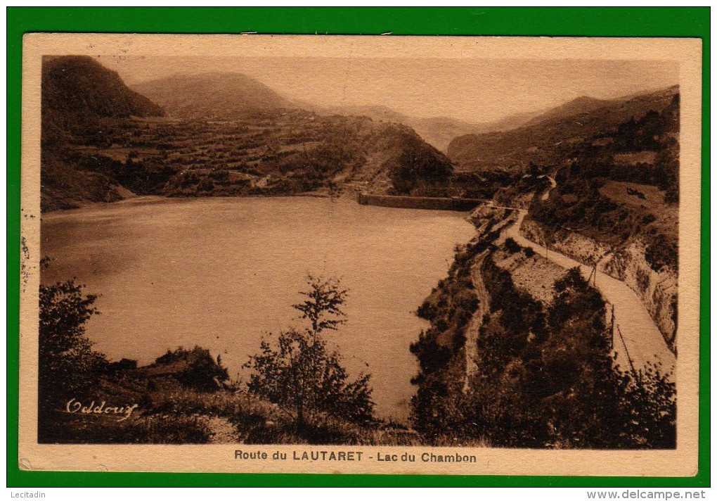 CP17 38 ISERE Route Du Lautaret - Lac De Chambon - Autres & Non Classés