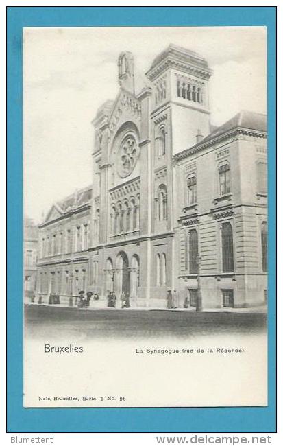 CPA - Synagogue Jewish Judaïca Juif - Rue De La Régence BRUXELLES Belgique - Sonstige & Ohne Zuordnung