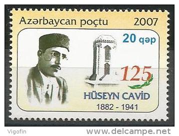 AZ-2007 HUSEIN CAVID, ASERBEDIAN, 1 X 1v, MNH - Azerbaïjan