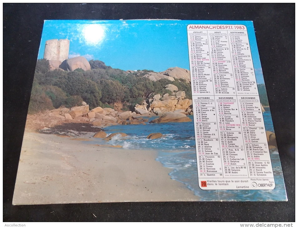 Calendrier Des Postes PTT 1983 Le Chateau De Serrant - Big : 1981-90