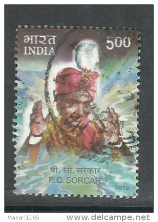 INDIA, 2010, FINE USED, P C Sorcar, Magician,  Magic, Art, Artist - Oblitérés