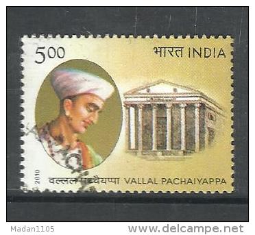 INDIA, 2010, FINE USED, Vallal Pachaiyappa, Merchant, Philanthropist, - Used Stamps