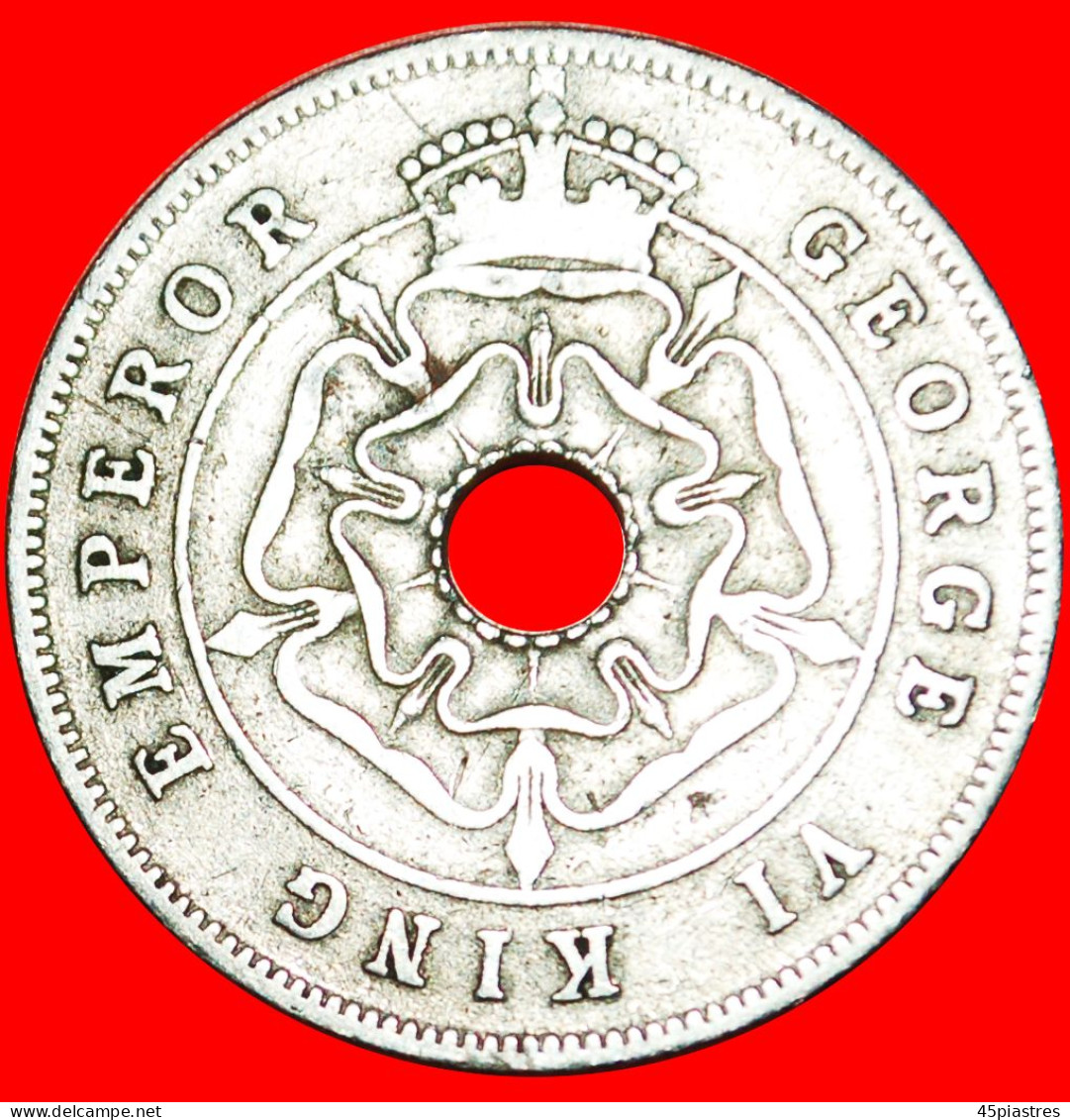 &#9733;CROWNED FLOWER: SOUTHERN RHODESIA &#9733; 1 PENNY 1939! LOW START&#9733;NO RESERVE! George VI (1937-1952) - Rhodesien