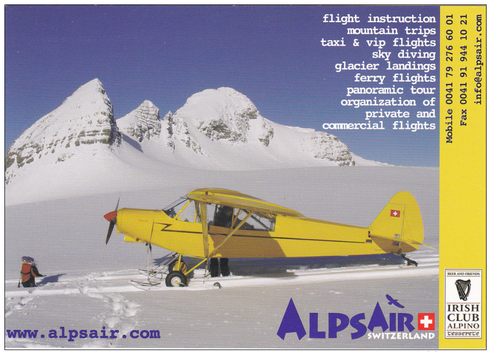 AlpsAir Piper Super Cub Airplane , 70-80s - 1946-....: Modern Era