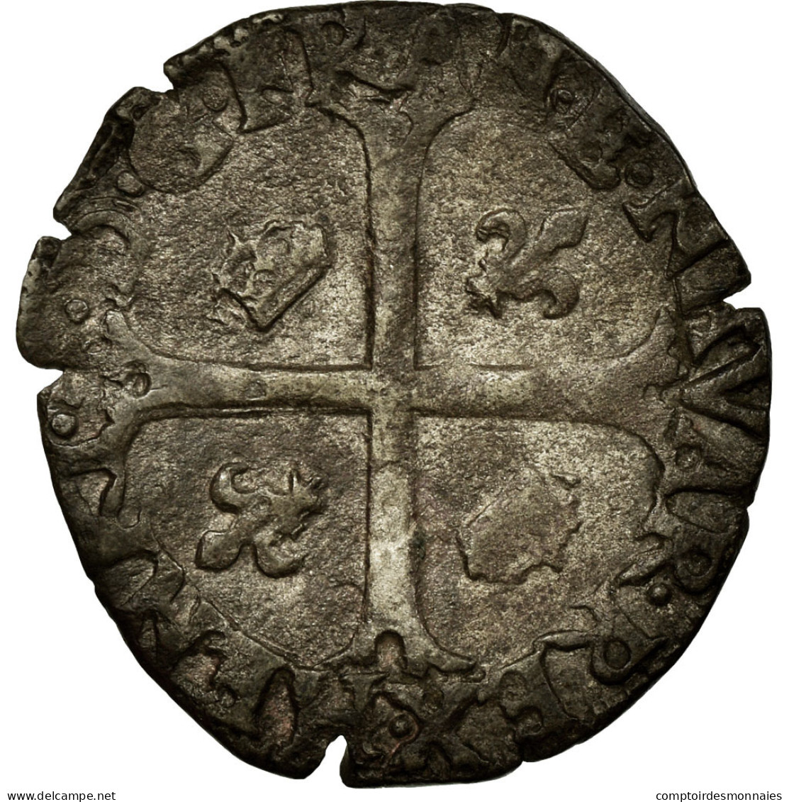 Monnaie, France, Douzain De Navarre, 1593, TB+, Argent, Ciani:1566 - 1589-1610 Henri IV Le Vert-Galant