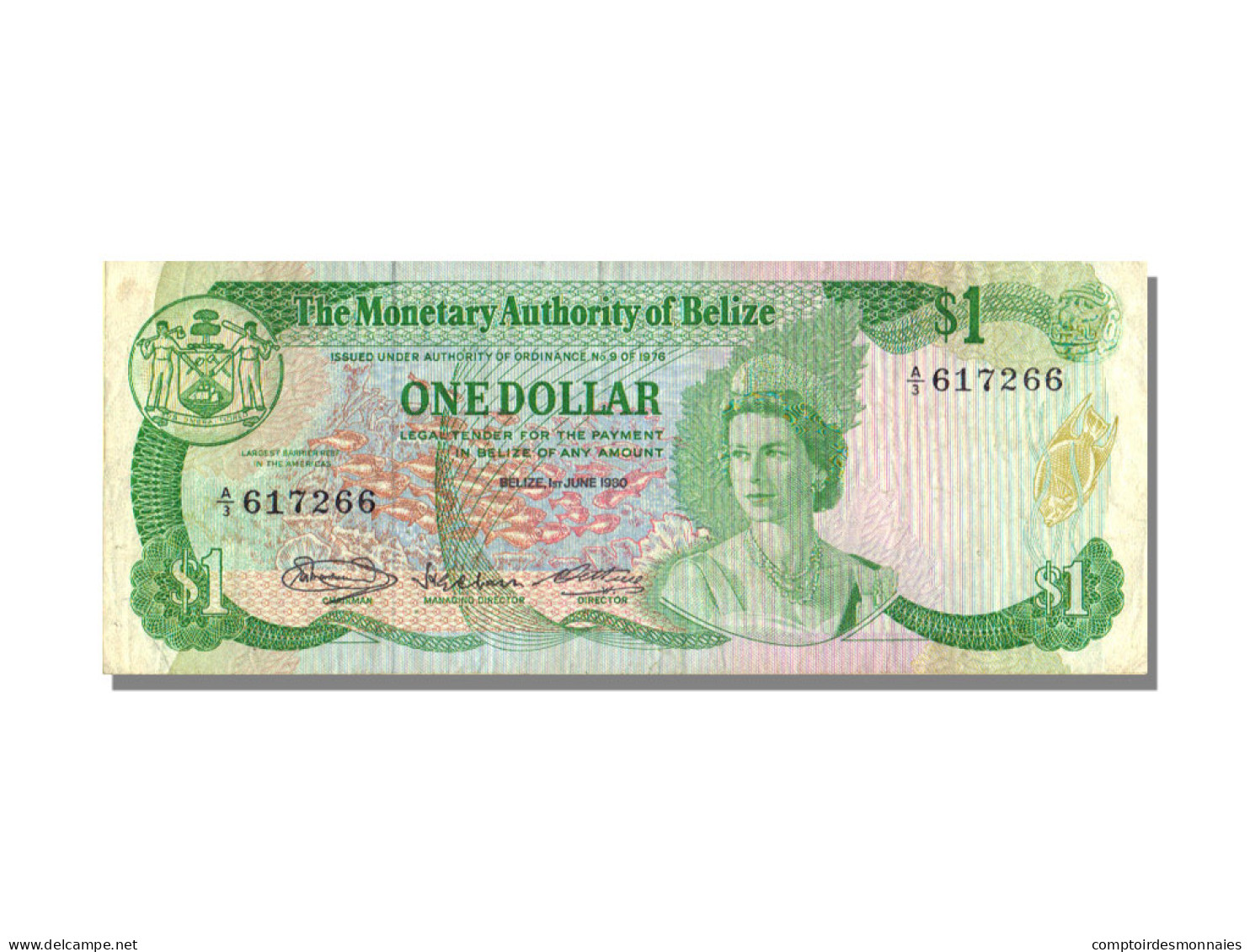 Billet, Belize, 1 Dollar, 1980, 1980-06-01, SUP - Belize