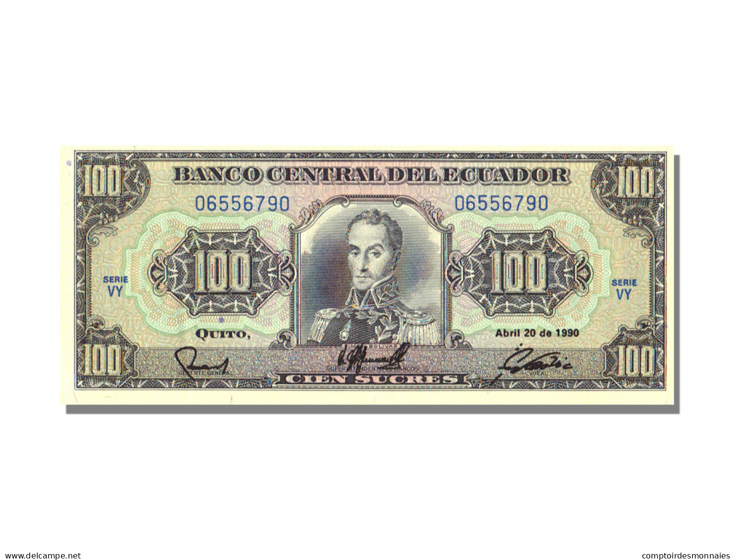 Billet, Équateur, 100 Sucres, 1990, 1990-04-20, KM:123, NEUF - Ecuador