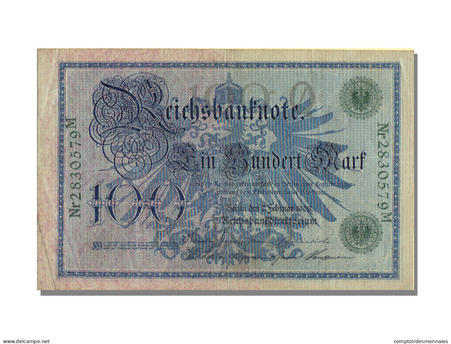 Billet, Allemagne, 100 Mark, 1908, 1908-02-07, KM:34, TTB - 100 Mark