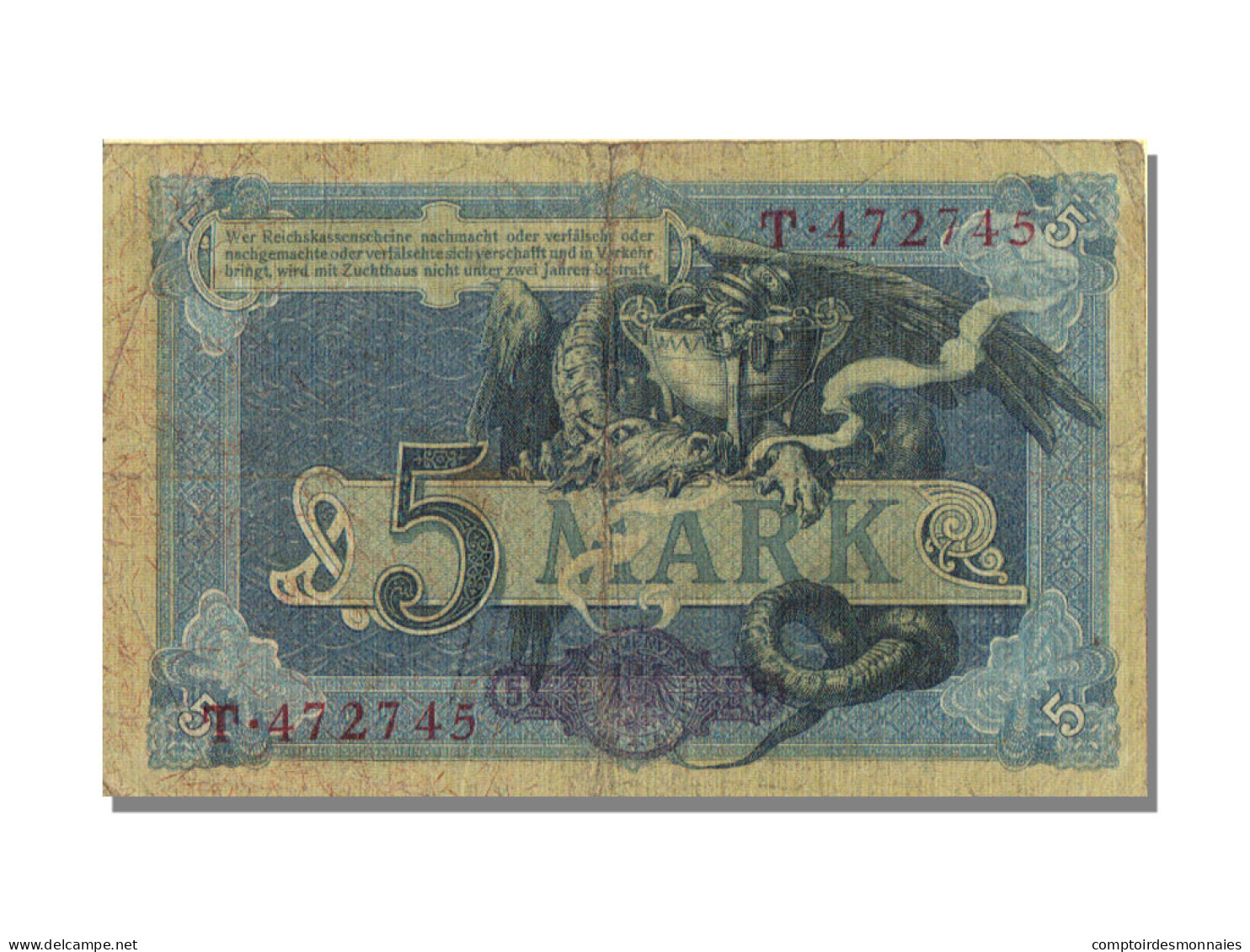 Billet, Allemagne, 5 Mark, 1904, 1904-10-31, KM:8a, TB+ - 5 Mark