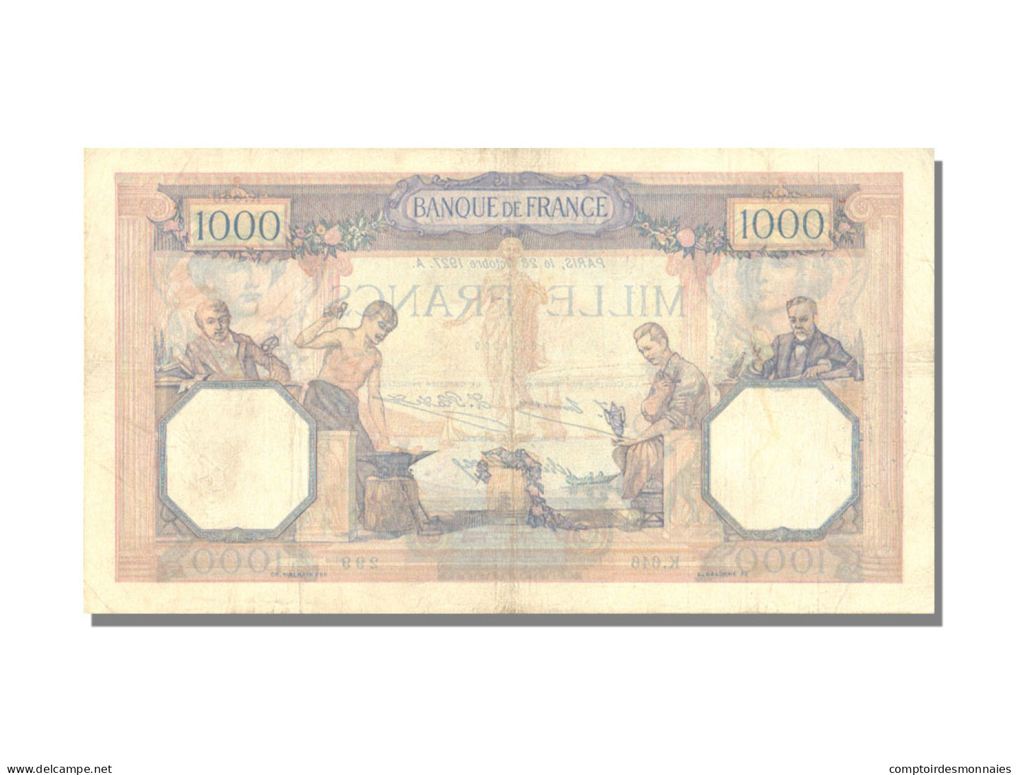 Billet, France, 1000 Francs, 1 000 F 1927-1940 ''Cérès Et Mercure'', 1927 - 1 000 F 1927-1940 ''Cérès Et Mercure''