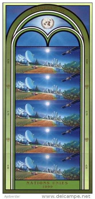 Nations Unis - 1999 UNISPACE III - Set Of 3 Feuillets (mini-sheet, Kleinbogen) From GE,NY,VIENNA - Colecciones