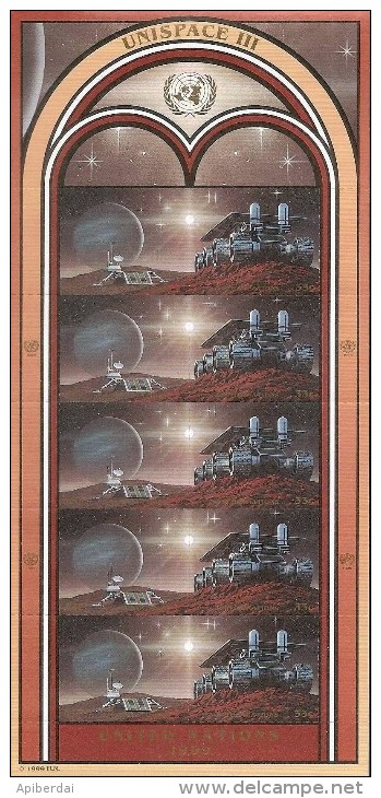 Nations Unis - 1999 UNISPACE III - Set Of 3 Feuillets (mini-sheet, Kleinbogen) From GE,NY,VIENNA - Collections