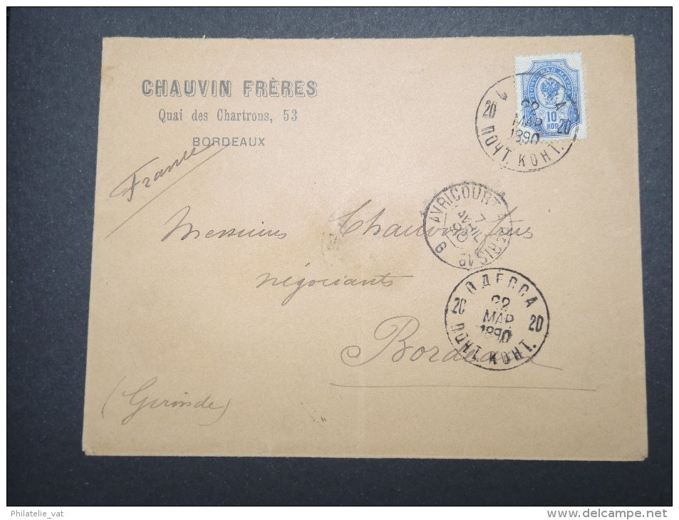 RUSSIE - Enveloppe Pour La France En 1890 - A Voir - Lot P13066 - Briefe U. Dokumente