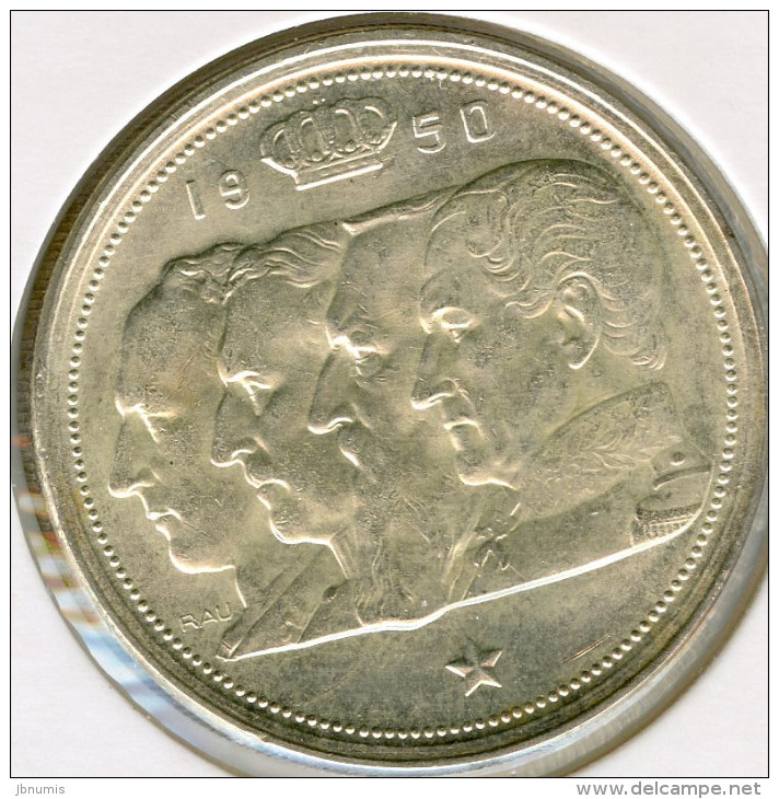 Belgique Belgium 100 Francs 1950 Français Argent KM 138.1 - 100 Francs