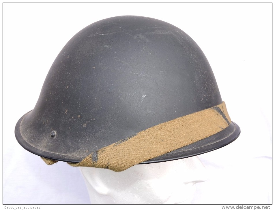 CASQUE ANGLAIS TYPE " TORTUE" Daté 1953 Idem W.W.2 D- DAY Parfait état - 1939-45