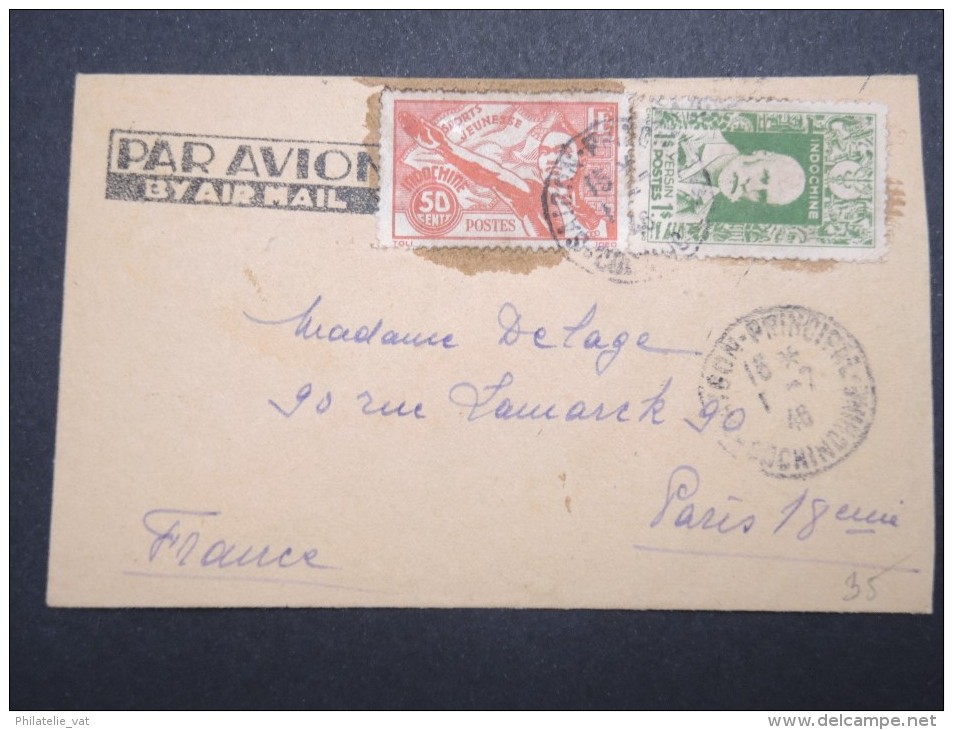 VIETNAM - Enveloppe De Saigon Pour Paris En 1946 - A Voir - Lot P13078 - Andere & Zonder Classificatie