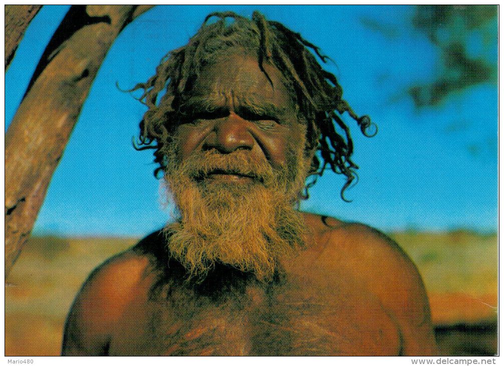 CENTRAL AUSTRALIA ABORIGENE  JIMMY WAIKABOUT A MEMBER OF PJTJANTIARA TRIBE      (VIAGGIATA) - Aborigeni