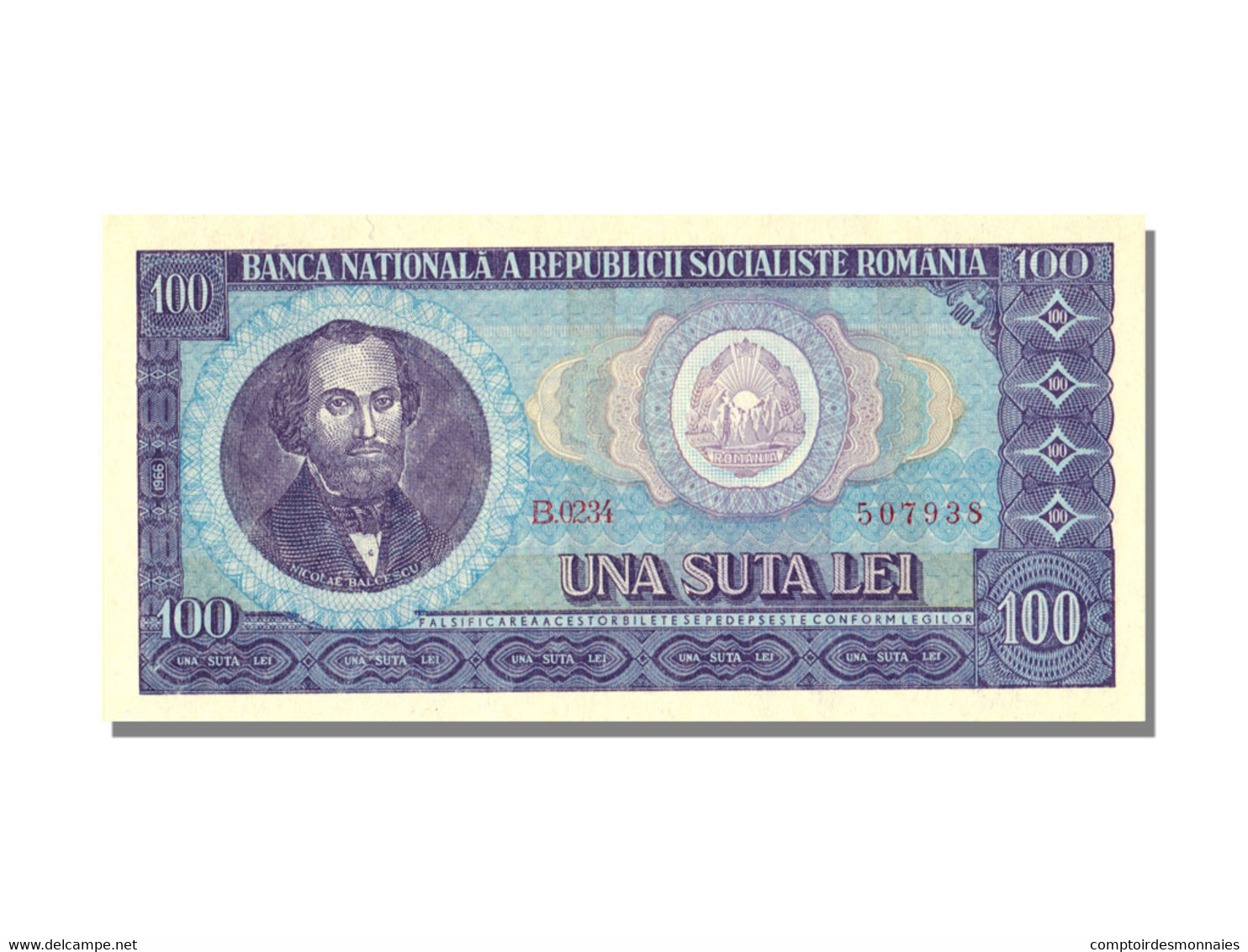 Billet, Roumanie, 100 Lei, 1966, KM:97a, NEUF - Romania