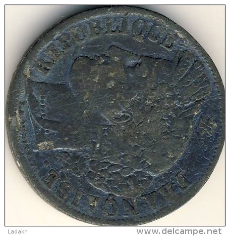 FAUX # CERES #  5 FRANCS  # 1849  #  DIAM 36 MM # 15 GR # ATELIER A # PARIS  # ETAIN ? # - Varietà E Curiosità