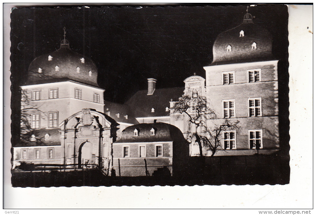4422 AHAUS, Schloß Mit Festbeleuchtung, 1953 - Ahaus