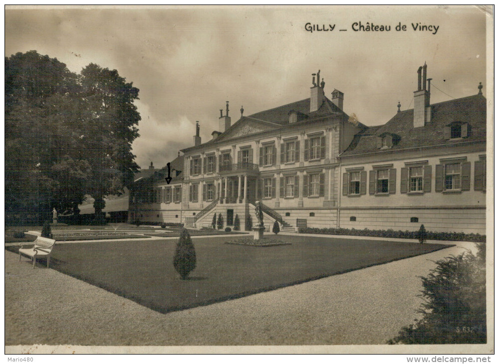 GILLY    CHATEAU DE  VINCY     (VIAGGIATA) - Gilly