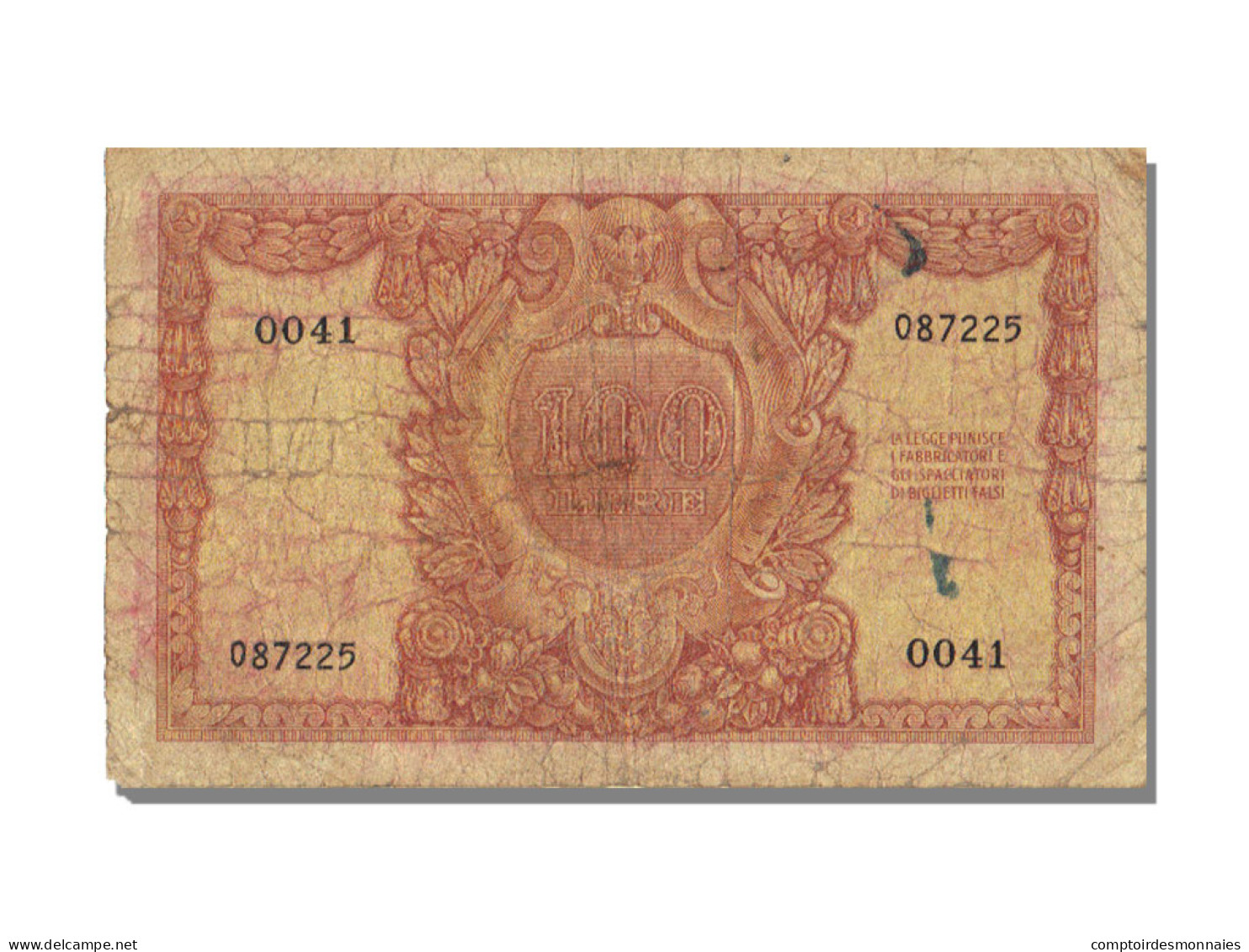 Billet, Italie, 100 Lire, 1951, 1951-12-31, KM:92a, TB - Other & Unclassified