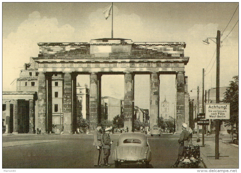 BERLIN   BRANDENBURGER  TOR  1960  SEKTORENGRENZE    (NUOVA) - Porta Di Brandeburgo