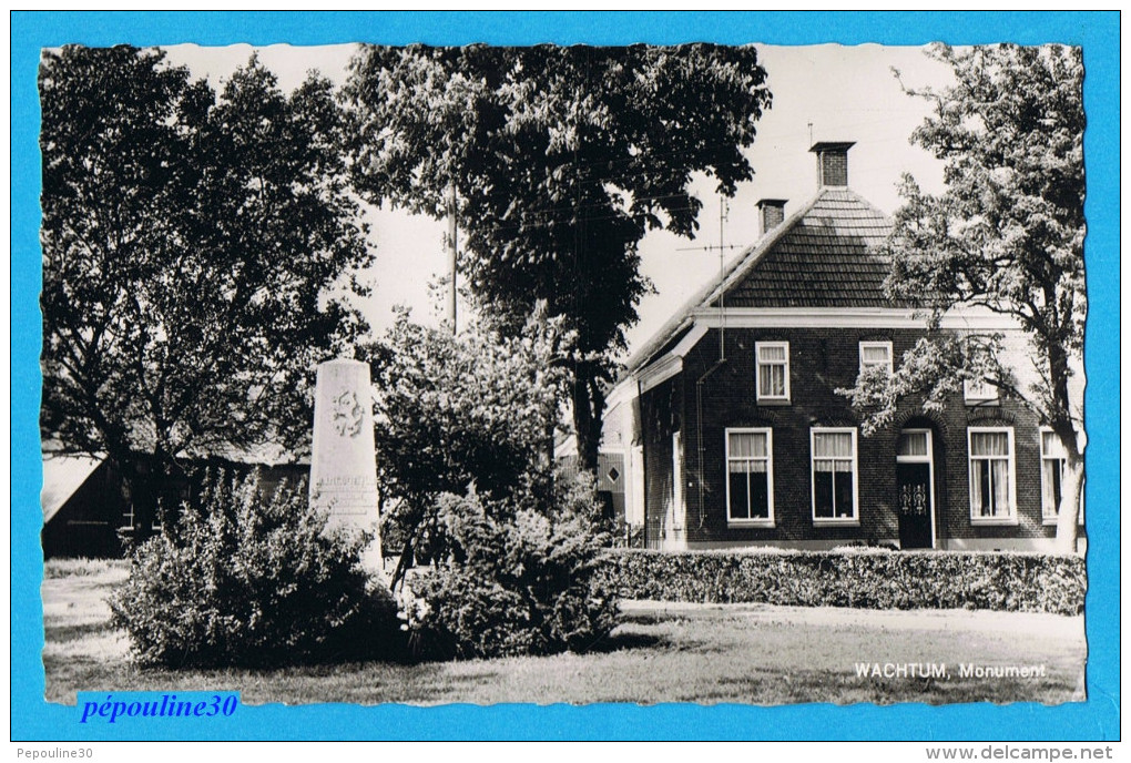 WACHTUM (Coevorden) MONUMENT.  // Echte Foto // Photo Véritable. - Coevorden