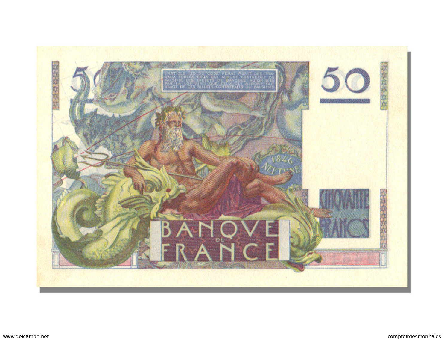 Billet, France, 50 Francs, 50 F 1946-1951 ''Le Verrier'', 1951, 1951-02-01, SPL - 50 F 1946-1951 ''Le Verrier''