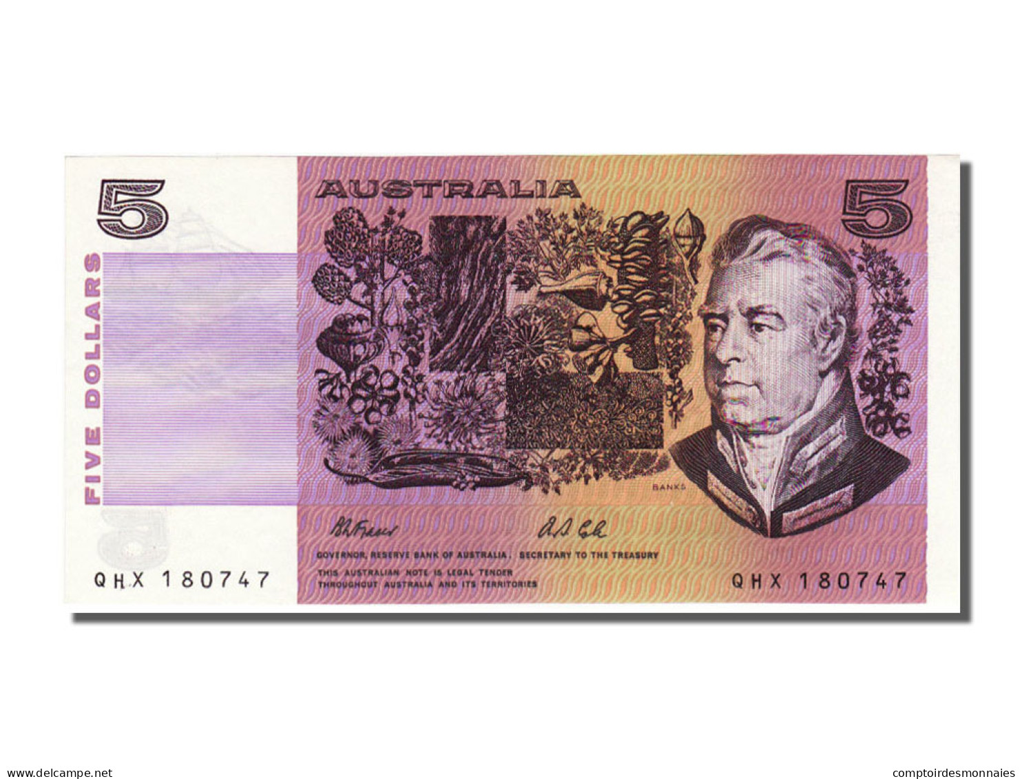Billet, Australie, 5 Dollars, 1991, NEUF - Andere & Zonder Classificatie