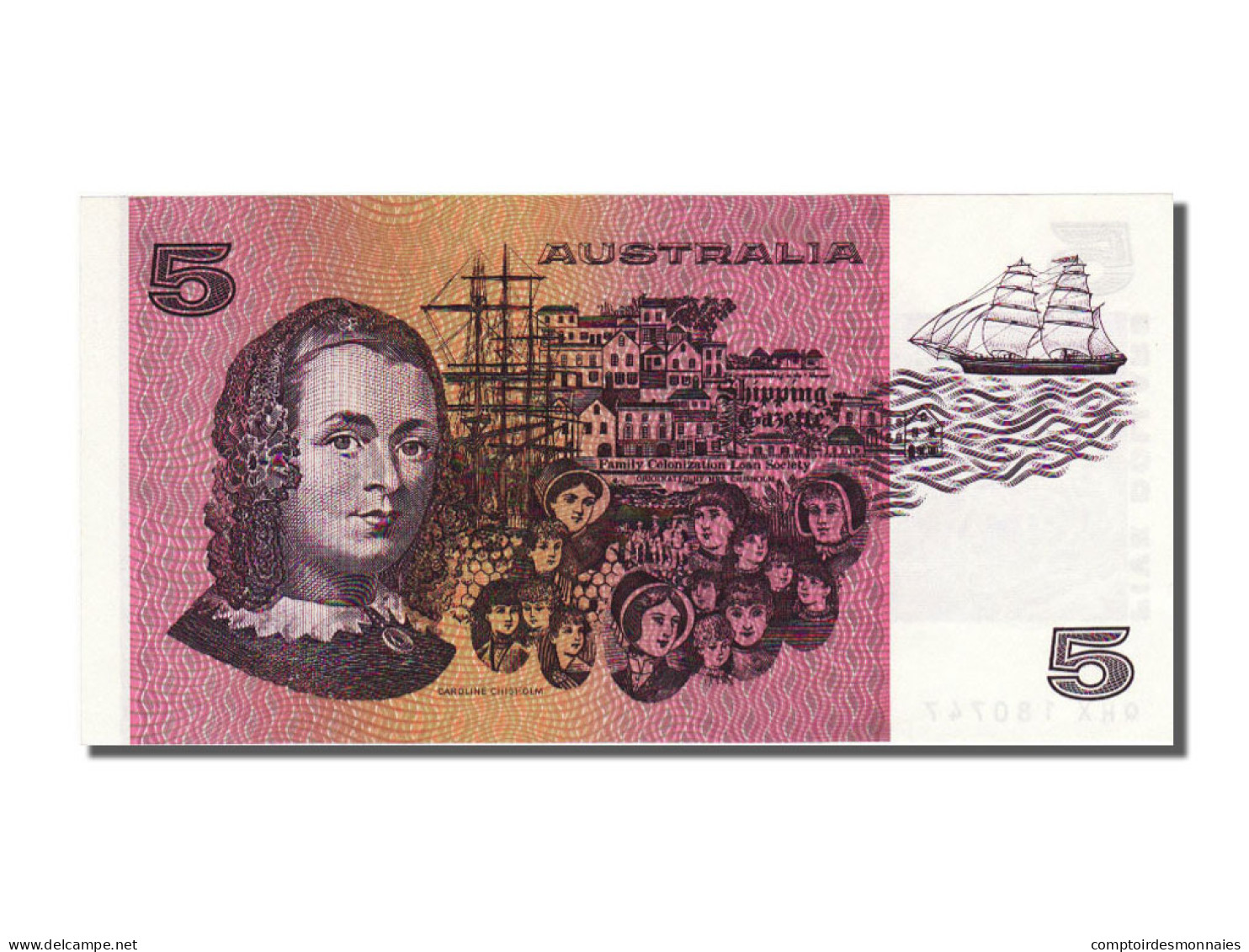 Billet, Australie, 5 Dollars, 1991, NEUF - Andere & Zonder Classificatie