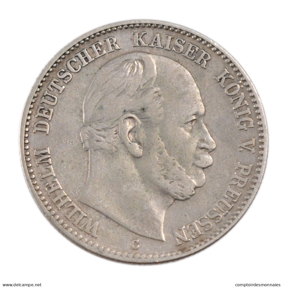 Monnaie, Etats Allemands, PRUSSIA, Wilhelm I, 2 Mark, 1876, Frankfurt, TB+ - Altri & Non Classificati
