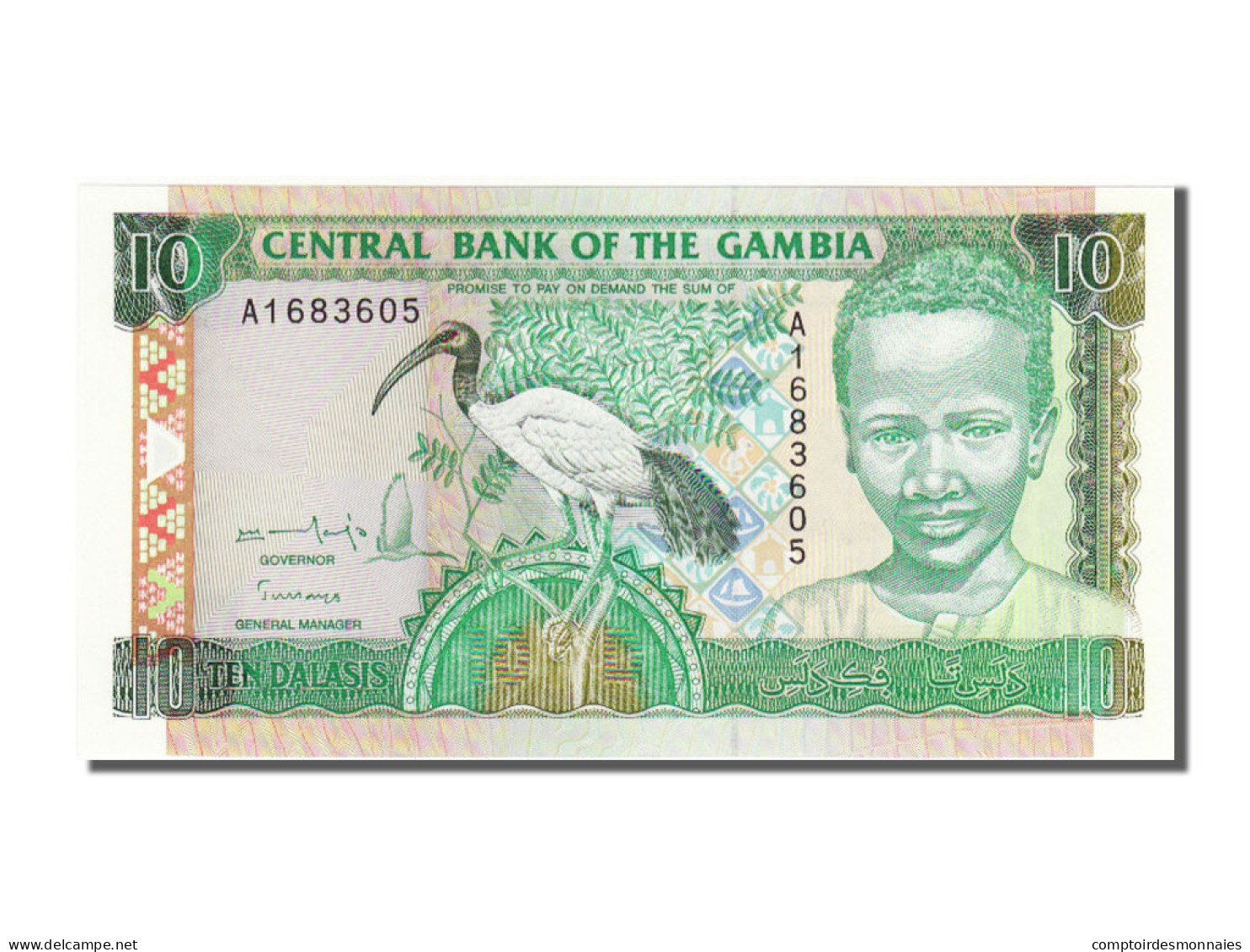 Billet, Gambia, 5 Dalasis, 1996, NEUF - Gambia