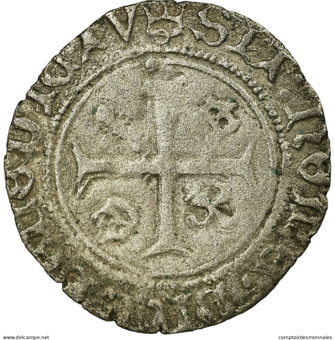 Monnaie, France, Liard, Châlons-Sur-Marne, TB+, Billon, Duplessy:600A - 1483-1498 Karel VIII