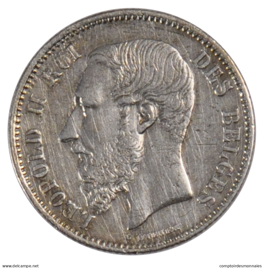 Monnaie, Belgique, Leopold II, 50 Centimes, 1866, TTB+, Argent, KM:26 - 50 Cent