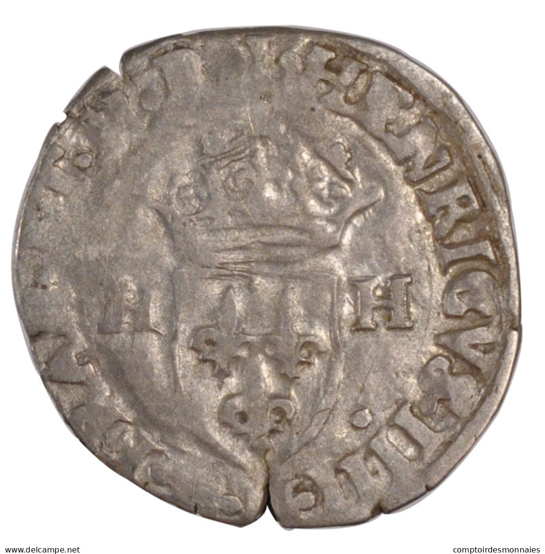 Monnaie, France, Douzain, 1591, TB, Argent, Sombart:4420 - 1589-1610 Henri IV Le Vert-Galant