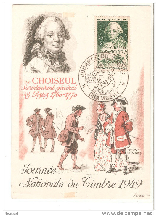 Tarjeta Postal De Francia De 1949 - 1940-1949